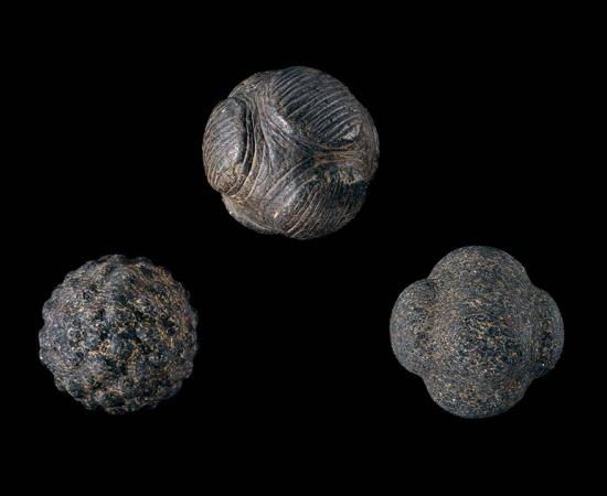 Neolithic stone balls in the British Museum. Source: British Museum / CC BY-NC-SA 4.0