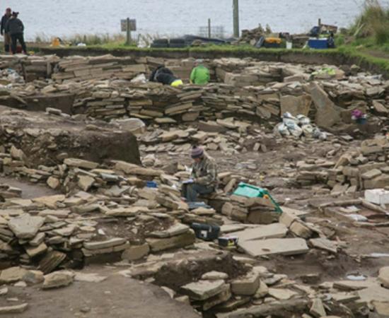 Excavations at the Ness of Brodgar. Source: Ruth_W / CC BY-SA 2.0.