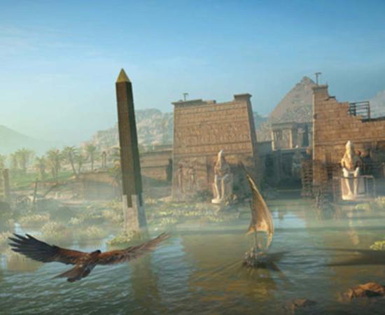 A scene from the new Assassin’s Creed, called ‘Origins’. 
