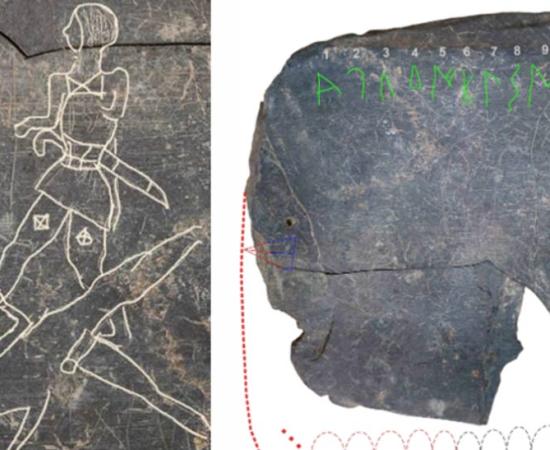 Images of the slate recovered