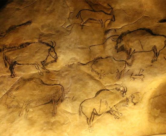 Rendering of bison in Niaux Cave      Source: Valette, C / CC BY ND 2.0