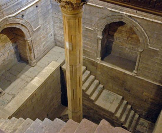The inside of measuring shaft of the Roda nilometer. (Baldiri / CC BY-SA 3.0)