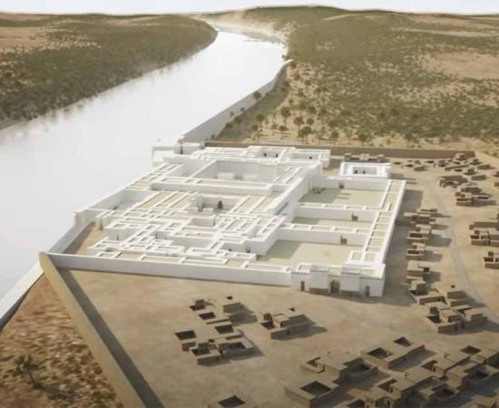 Digital reconstruction of Northwest Palace, Nimrud. Source: YouTube Screenshot / The Met.