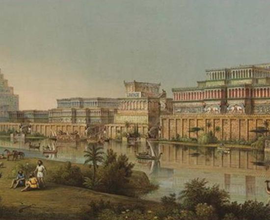 Archaeologist Henry Layard's image of Nineveh.