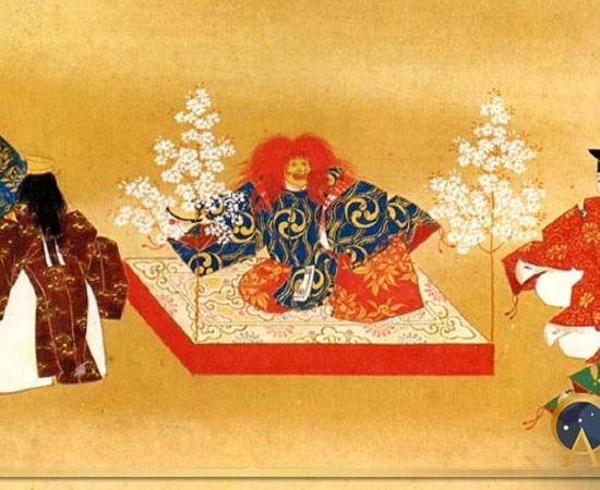 Noh-Arashiyama by KOMPARU Zempo (Public Domain)