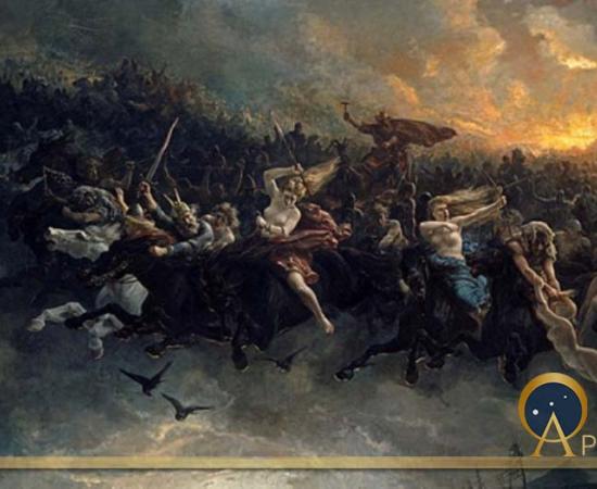 The Wild Hunt of Odin by Peter Nicolai Arbo (1872)(Public Domain)