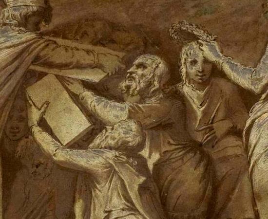 Numa Pompilius giving the Laws to the Romans.  Source: Public Domain