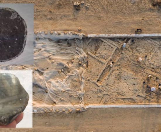 Site where the 8,500-year-old obsidian mirror and artifacts have been unearthed at Canhasan, Turkey. 