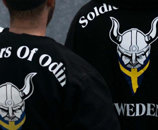 Soldiers of Odin in Stockholm 2016. 