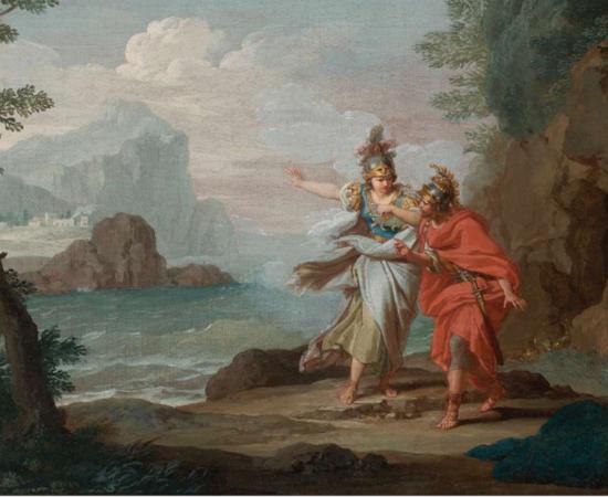 Athena Appearing to Odysseus and revealing Ithaca, painting