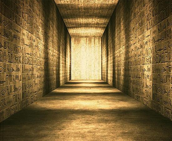 The Old Kingdom, or more appropriately the ‘Age of the Pyramids’, was the first period the ancient Egyptians announced themselves as a colossal civilization. Pictured: ancient Egyptian corridor with hieroglyphs on the wall.       Source: boscorelli / Adobe stock