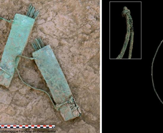 Two quivers made of copper/bronze found at Mudhmar East
