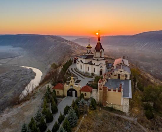 Sunrise, Old Orhei monastery, Republic of Moldova   Source: Calin Stan/Adobe Stock