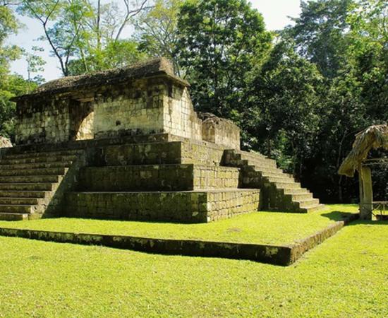 Temple at Ceibal site, Guatemala