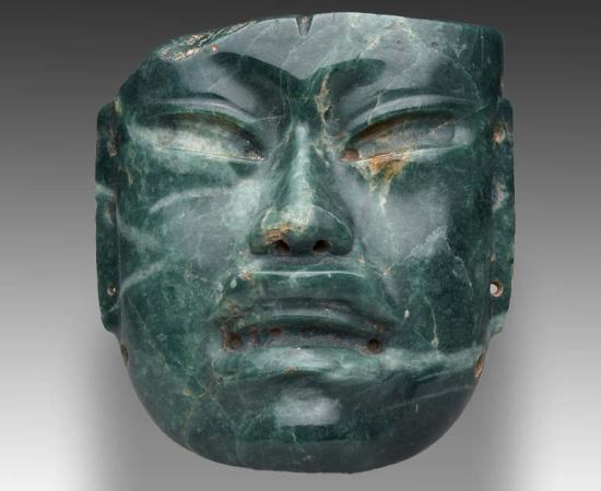 The Olmec mask in The Met Collection. Public Domain.
