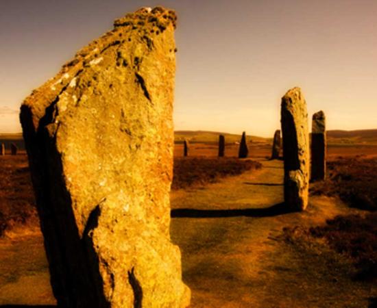 The Ring of Brodgar (or Brogar, or Ring o' Brodgar) is a Neolithic henge and megalithic circle on the Mainland, the largest island in Orkney, Scotland. 
