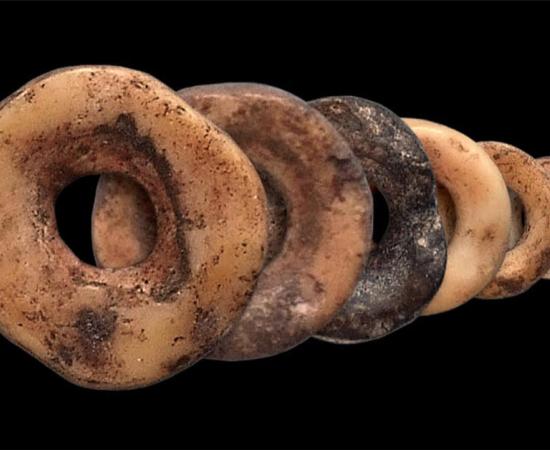 Ostrich eggshell beads have been used to cement relationships in Africa for more than 30,000 years.  Source: John Klausmeyer, Yuchao Zhao & Brian Stewart / University of Michigan
