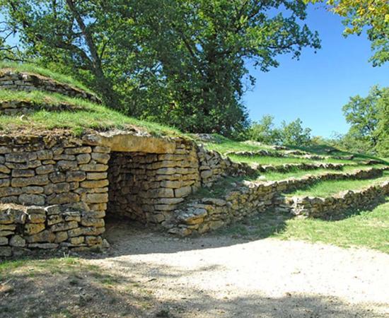 Tumulus F at the Neolithic Tumulus of Bougon necropolis.