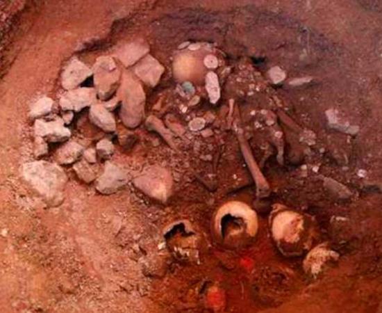 The Pacopampa priest’s tomb in its cleaned-up state, which was found by Peruvian and Japanese archaeologists in the Cajamarca of Peru. Source: Peruvian Ministry of Culture