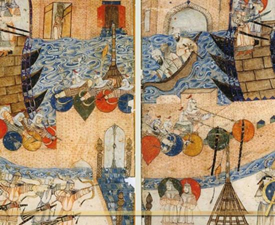 Conquest of Baghdad by the Mongols in 1258. 