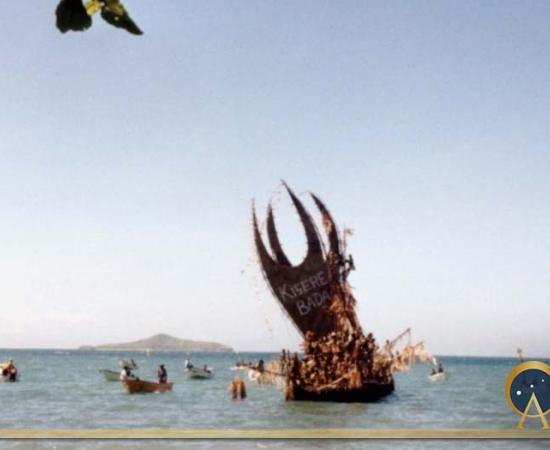 Modern day lakatoi at the Hiri Moale Festival, a modern celebration of the previous Hiri trade cycle. (Steve Jurvetson / CC BY-SA 2.0)