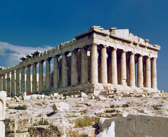 The Parthenon on the Acropolis in Athens
