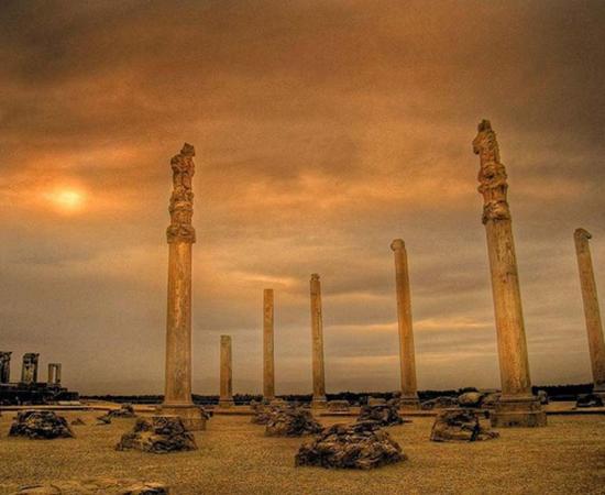 Remains of the Apadana, the Audience Palace