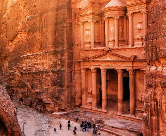 Al Khazneh (The Treasury) in Petra.	Source: Volodymyr Shevchuk/Adobe Stock