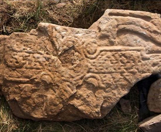 Striking Pictish Dragon Carving Discovered During Storms in Orkney