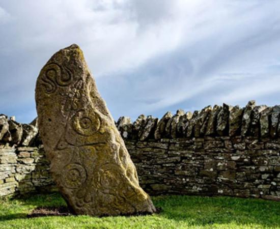 Pictish symbols carved on a standing stone, Aberlemno, Scotland. Source: Stuart /Adobe Stock