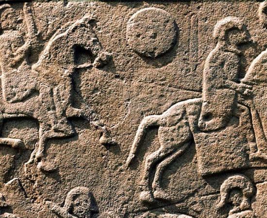 Pictish carvings in Wemyss Caves. Source: SCAPE Trust. 