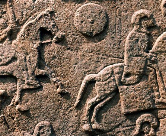 Stone carving of Pictish warriors. Source: David Matthew Lyons / Adobe Stock.