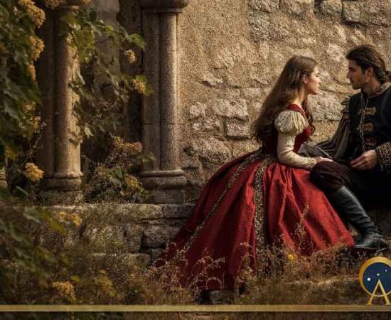 Representation of a forbidden medieval romance, like the affair of Pierre I de Lusignan and Joanna l’Aleman. Source: grape_vein / Adobe Stock