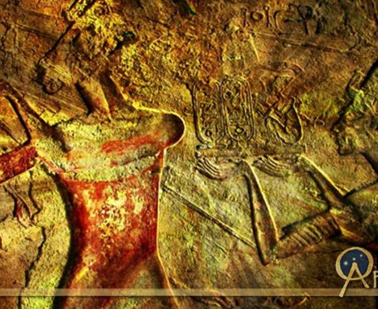 Was there a sinister plot to eliminate the Sun King? Egyptian relief, design by Anand Balaji. 