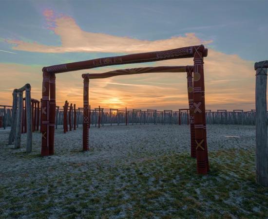 The German Stonehenge at sunset in Pömmelte.       Source: Mattis Kaminer / Adobe stock