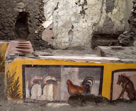 A place that sold street food, buried beneath volcanic debris for almost 2000 years, is to reopen in Pompeii, Italy next Easter. The Pompeii food stall is an amazing discovery for so many reasons. 