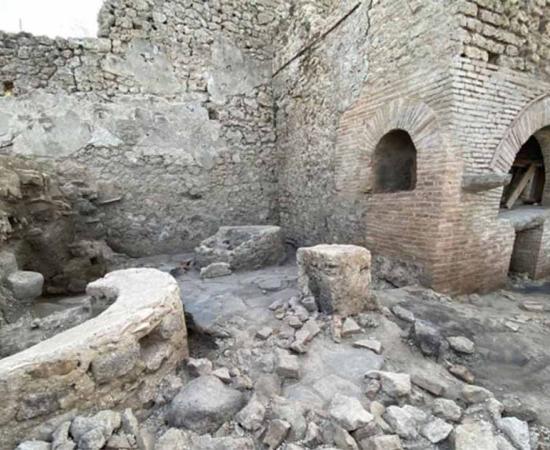 The Pompeii “bakery-prison” where slaves and donkeys were locked up to grind the grain needed to make bread.       Source: Pompeii archaeological park