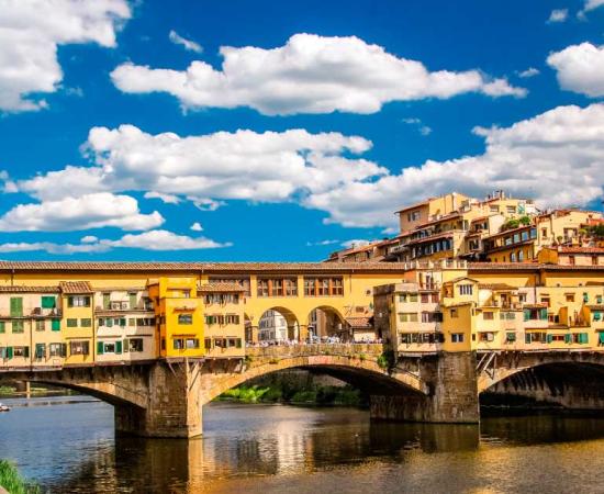 Ponte Vecchio the famous Arch bridge in Florence, Italy. Source: Tito Slack / Adobe Stock