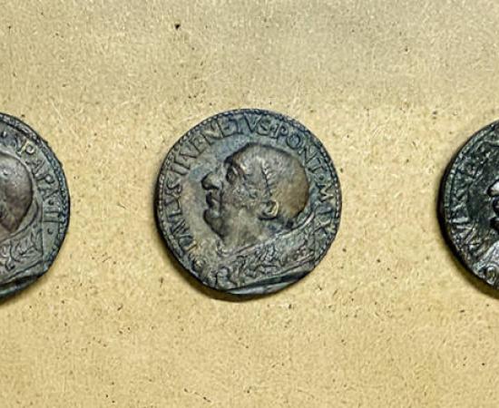 The medals of Pope Paul II discovered at Palazzetto Venezia, Rome