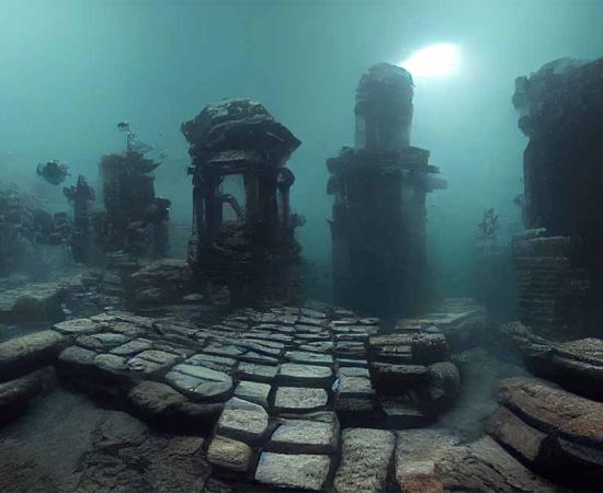 AI generated illustration of Port Royal's Sunken City. Source: Declan Hillman/Adobe Stock