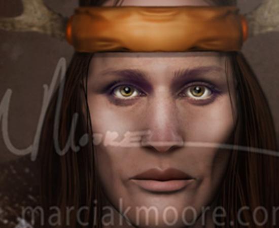 Deriv; The Adena Female. [Image copyrighted © by MARCIA K MOORE CIAMAR STUDIO. The use of which is prohibited unless prior written permission from the artist is obtained. 