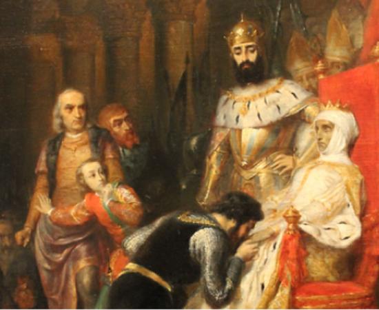 Le Couronnement d’Ines de Castro en 1361’ (The Coronation of Ines de Castro in 1361) by Pierre-Charles Comte (