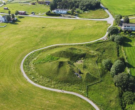 New excavations of the 1,300-year-old pre-Viking ship burial, referred to as Herlaugshaugen. Source: Hanne Bryn / NTNU Science Museum