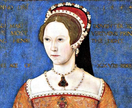 Portrait of Princess Mary Tudor, future Mary I of England. Master John, 1544. 