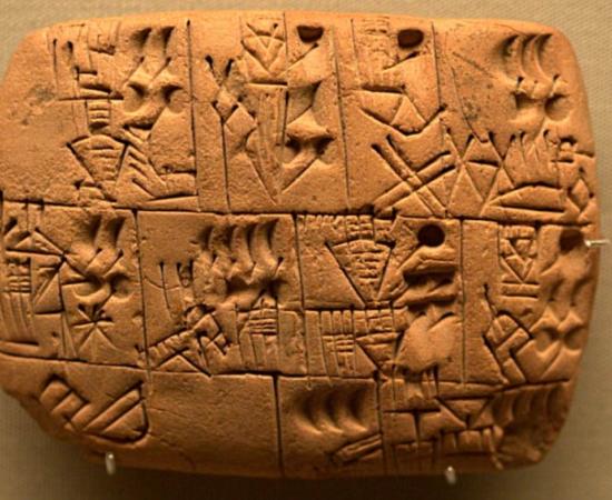 Proto-cuneiform recording the allocation of beer, probably from southern Iraq, Late Prehistoric period, about 3100-3000 BC