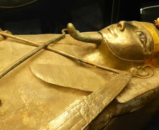 Silver Coffin of Psusennes I, a.k.a. the Silver Pharaoh. Source: Aidan McRae Thomson / CC BY-SA 2.0