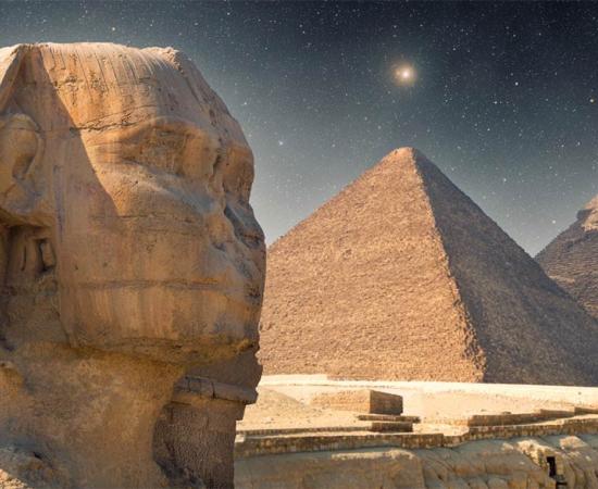 What secrets could the alignment of the Giza Sphinx and the Great Pyramid of Giza be hiding? Could there be further hidden pyramid chambers inside the Great Pyramid? Source: Aliaksei / Adobe Stock