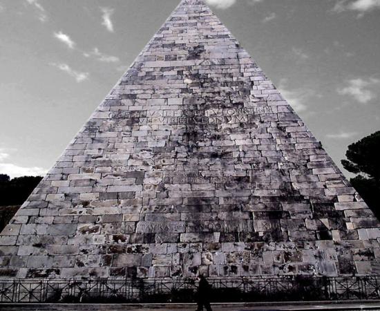 The Pyramid of Cestius, Rome
