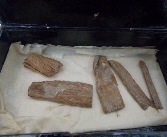 The unexpected find of the Dixon pyramid relic was discovered in Aberdeen within a cigar box. The cedarwood fragments were originally discovered in 1872 by British engineer Waynman Dixon, before being misplaced and seemingly lost to history. Source: University of Aberdeen