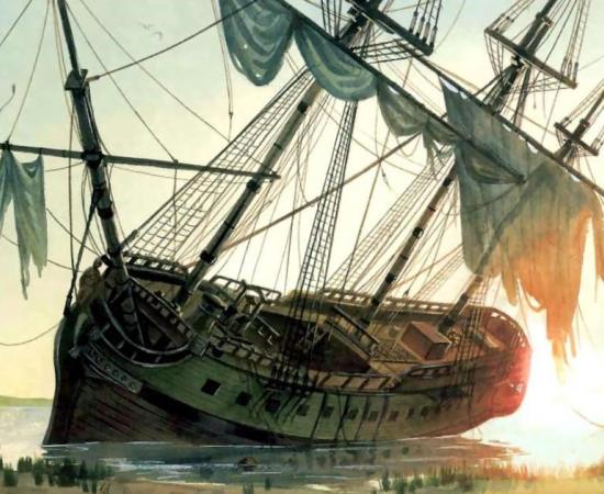 Was the Queen Anne’s Revenge deliberately beached by Blackbeard